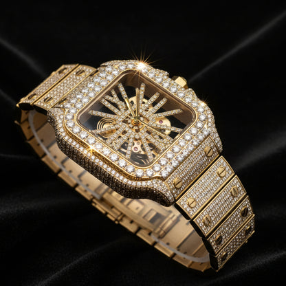 Moissanite 14.01 ctw Skeleton Watch