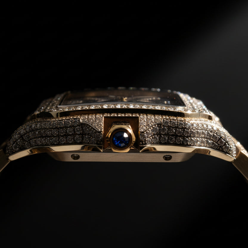 Moissanite 14.01 ctw Skeleton Watch