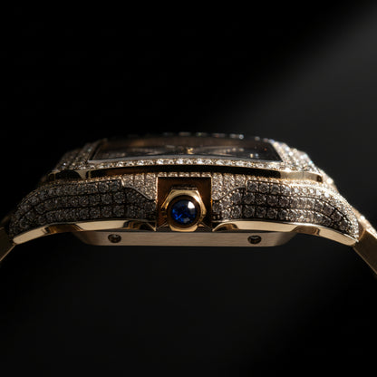 Moissanite 14.01 ctw Skeleton Watch