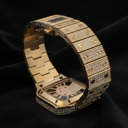 Moissanite 14.01 ctw Skeleton Watch