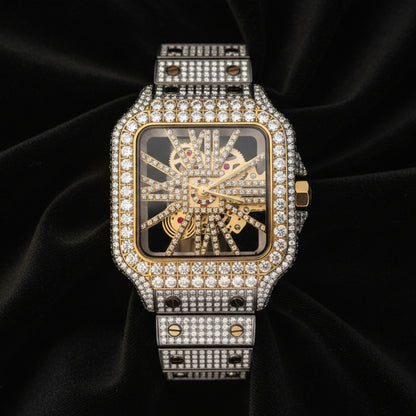 Moissanite 14.01 ctw Skeleton Watch