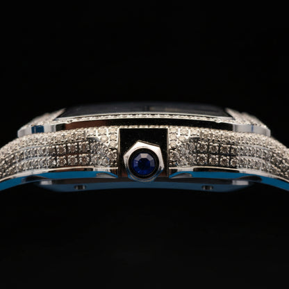 Moissanite 16 ctw VVS Square Watch