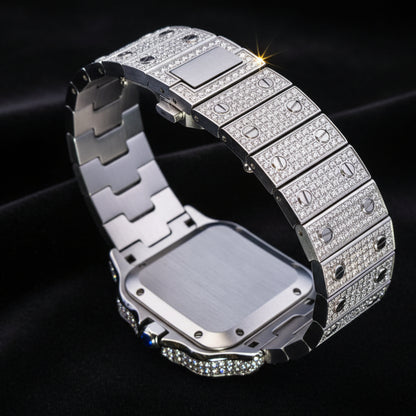 Moissanite 16 ctw VVS Square Watch