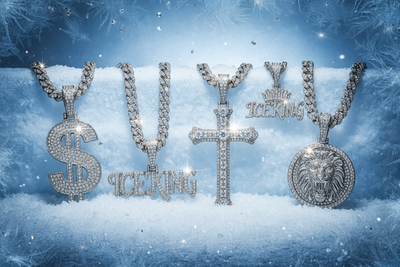 frozen collection of hip hop diamond pendants