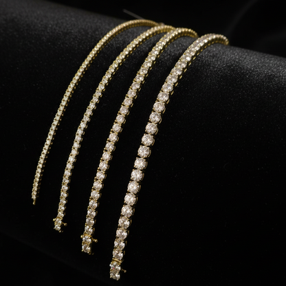 925 Silver Moissanite Tennis Bracelet 2mm